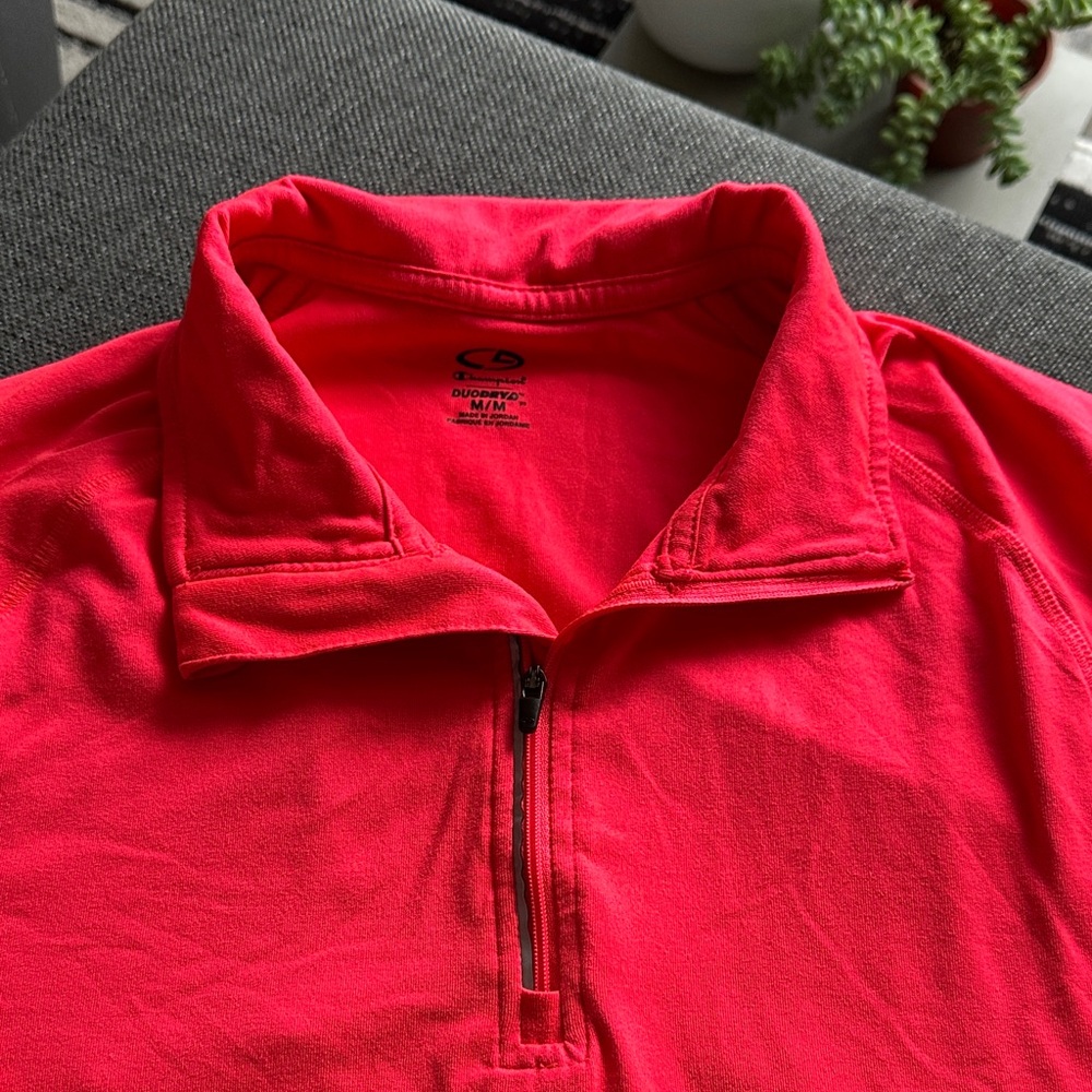 Champion Women's Vibrant Red Long Sleeve Top - Picture 4 of 8